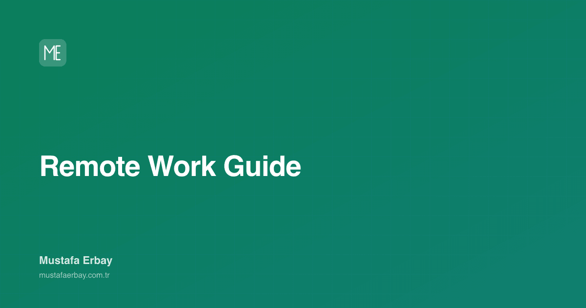 Remote Work Guide — cover image