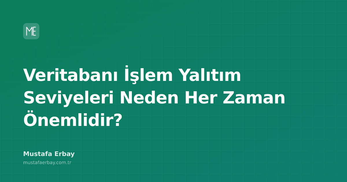 Çoklu veritabanı işlemlerini ve yalıtım seviyelerini gösteren soyut bir görsel