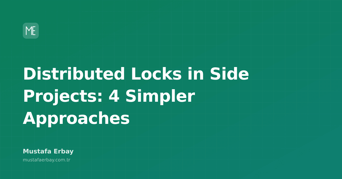 Diagram illustrating distributed lock mechanisms in side projects