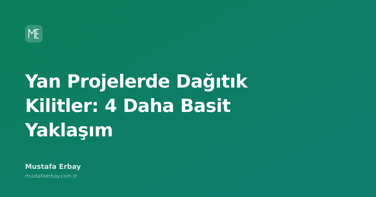 Yan projelerde dağıtık kilit mekanizmalarını gösteren diyagram