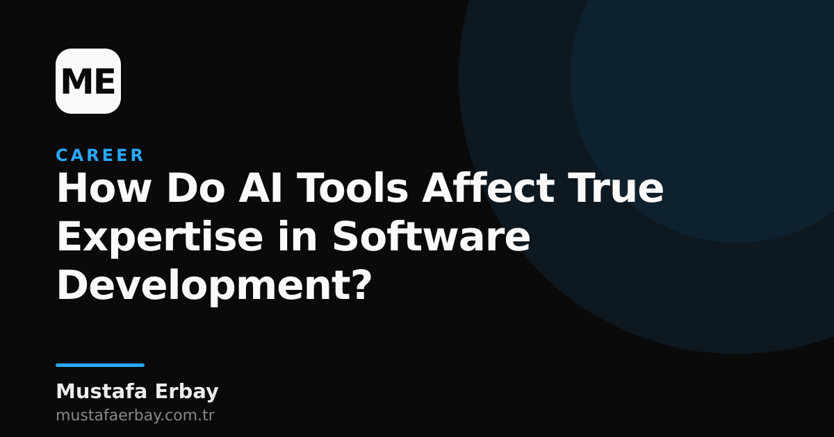 An image showing a software developer thoughtfully working at a keyboard with code on the screen and an AI icon next to it.