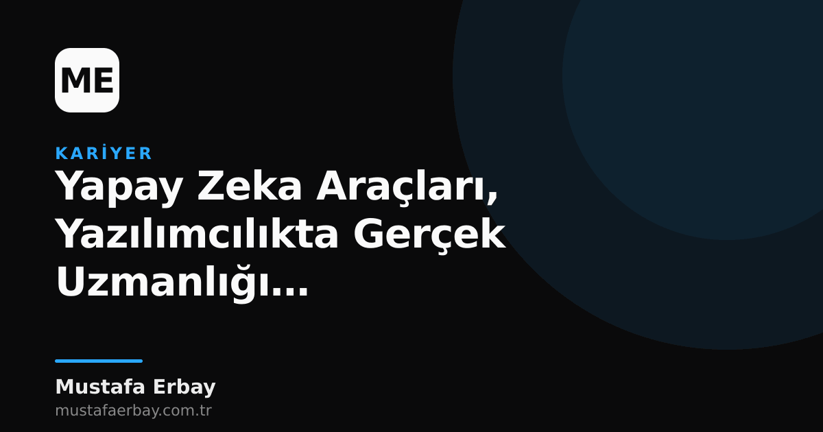Bir yazılımcının klavye başında, ekranında kodlar ve yanında yapay zeka ikonuyla düşünceli bir şekilde çalıştığını gösteren görsel.