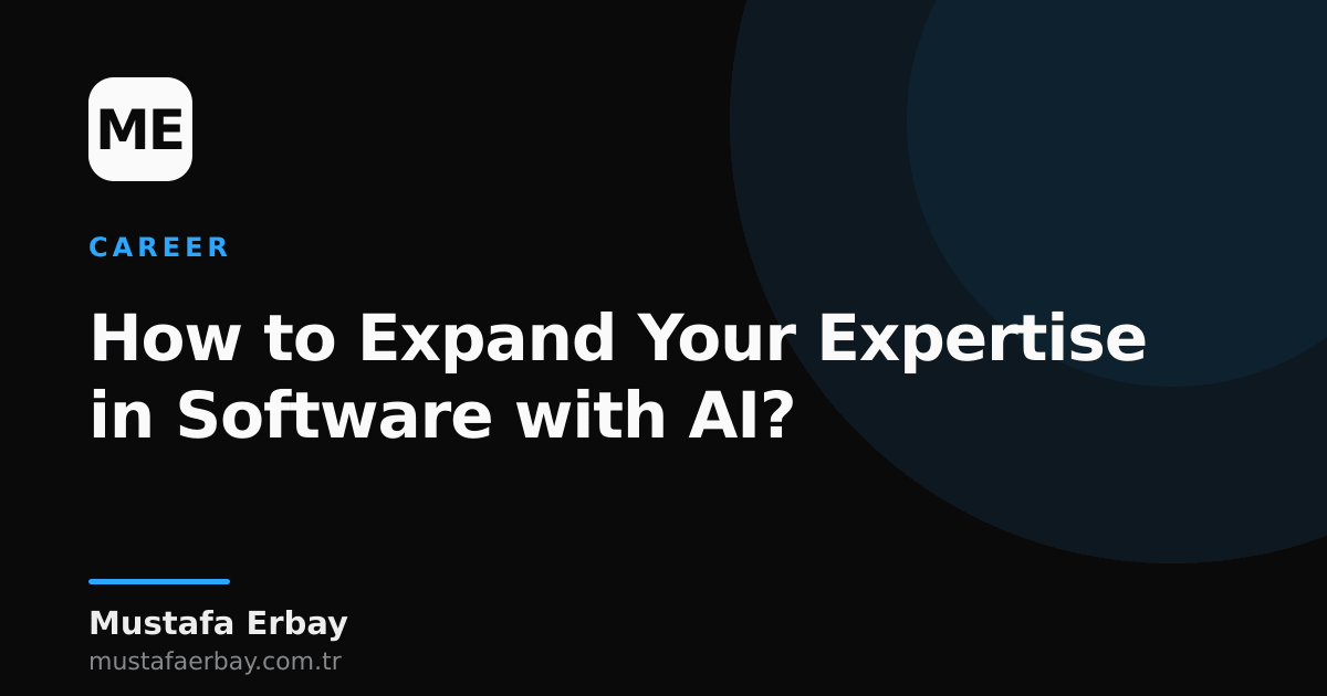 An illustration showing a software developer expanding their area of expertise with AI tools