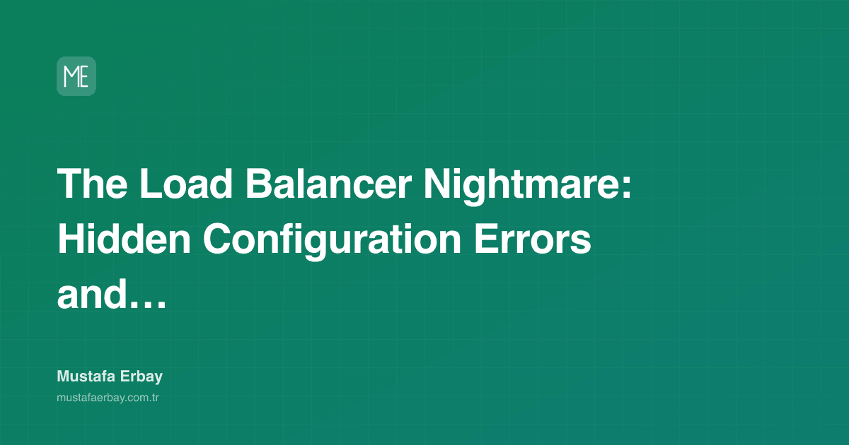 The Load Balancer Nightmare: Hidden Configuration Errors and Team… — cover image