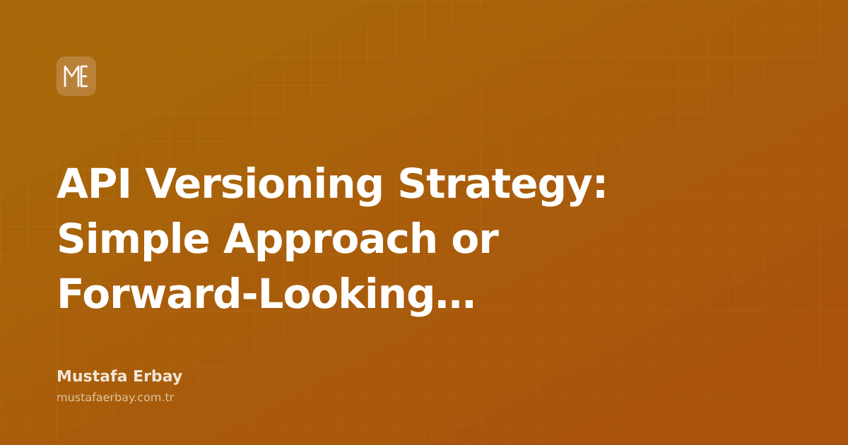 A diagram comparing API versioning strategies