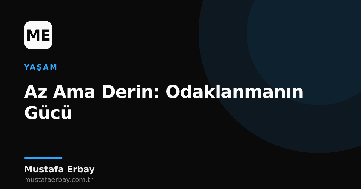Bir teknoloji uzmanının odaklanarak derinleşmeyi simgeleyen, soyut ve minimalist bir görsel.