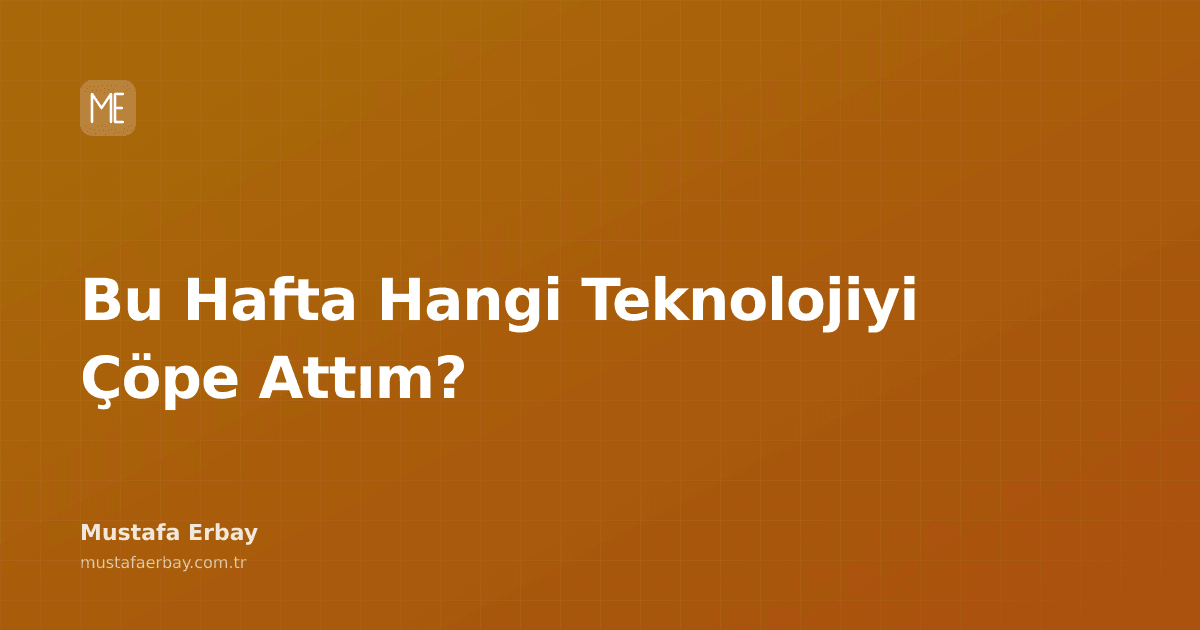 Çöp kutusuna atılan teknoloji sembolü, kararlar ve sadeleşme temasını vurguluyor.