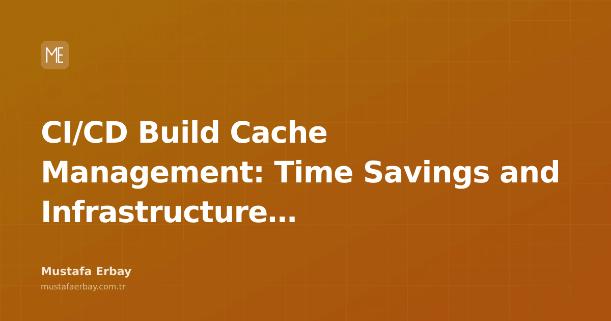 Time and cost savings with build cache management in CI/CD pipelines.