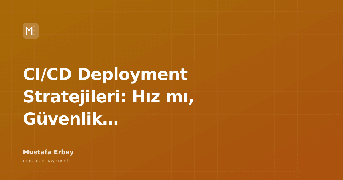 Hız ve güvenlik sembollerinin çarpıştığı bir CI/CD pipeline görseli.