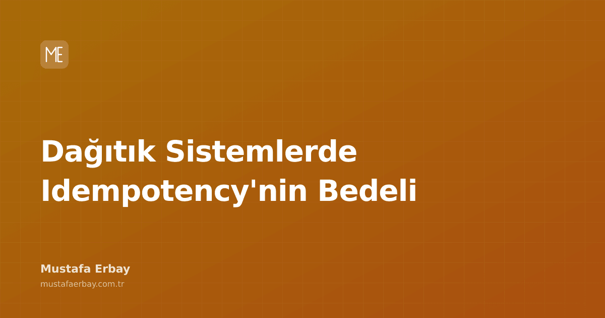 Dağıtık sistemlerde idempotency'nin bedelini gösteren soyut bir illüstrasyon.