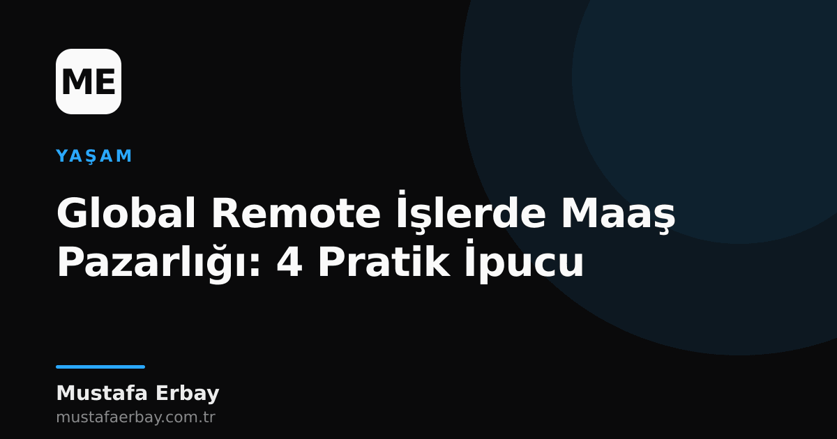 Laptop başında global remote çalışan birinin maaş pazarlığı yaparken gülümsediği bir görsel.