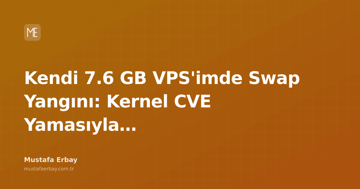 Linux terminalinde swap kullanımını gösteren bir grafik.