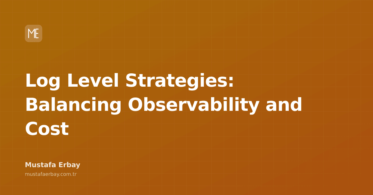 A graphic illustrating different levels of system logs, representing the balance between observability and cost.