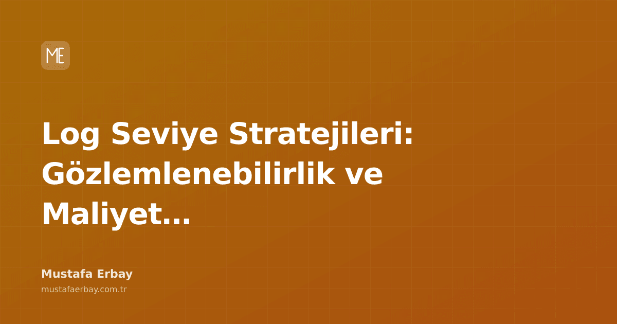 Sistem loglarının farklı seviyelerini gösteren grafik, gözlemlenebilirlik ve maliyet dengesini temsil ediyor.