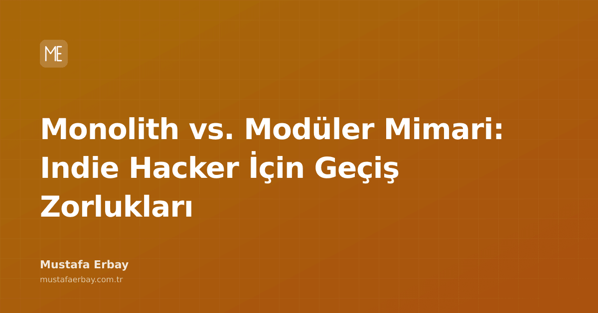 Monolith ve modüler mimariyi temsil eden soyut diyagramlar