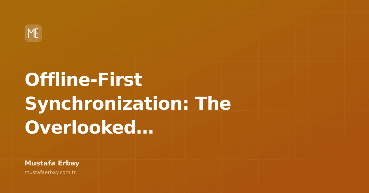 Synchronization icons on a mobile phone screen and a complex data flow diagram in the background.