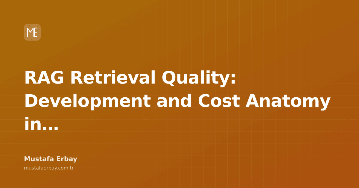 A blog post on RAG retrieval quality and cost analysis