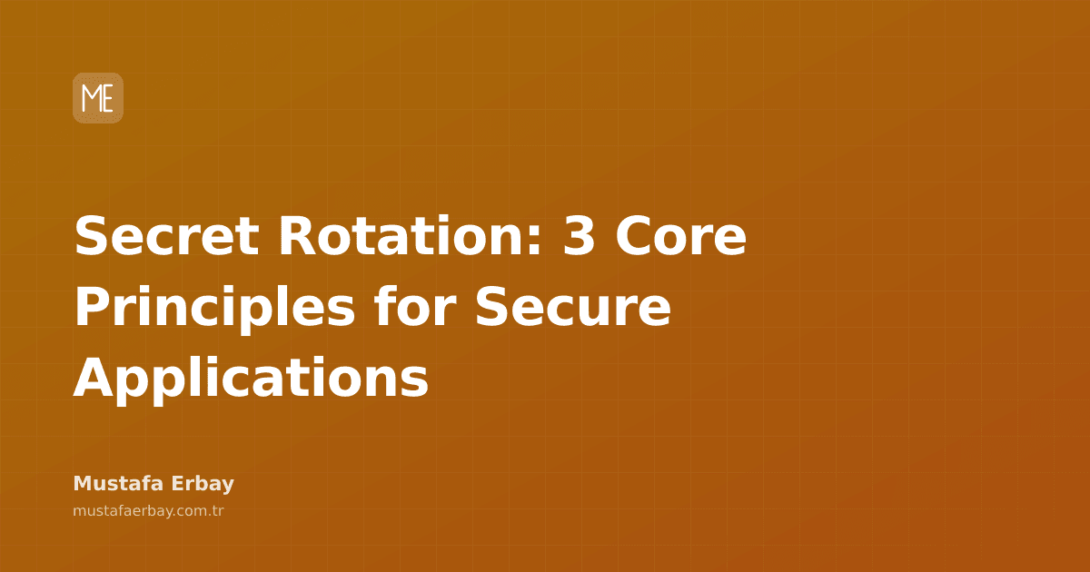 An illustration symbolizing the concept of secret rotation with a digital lock and rotating arrows.