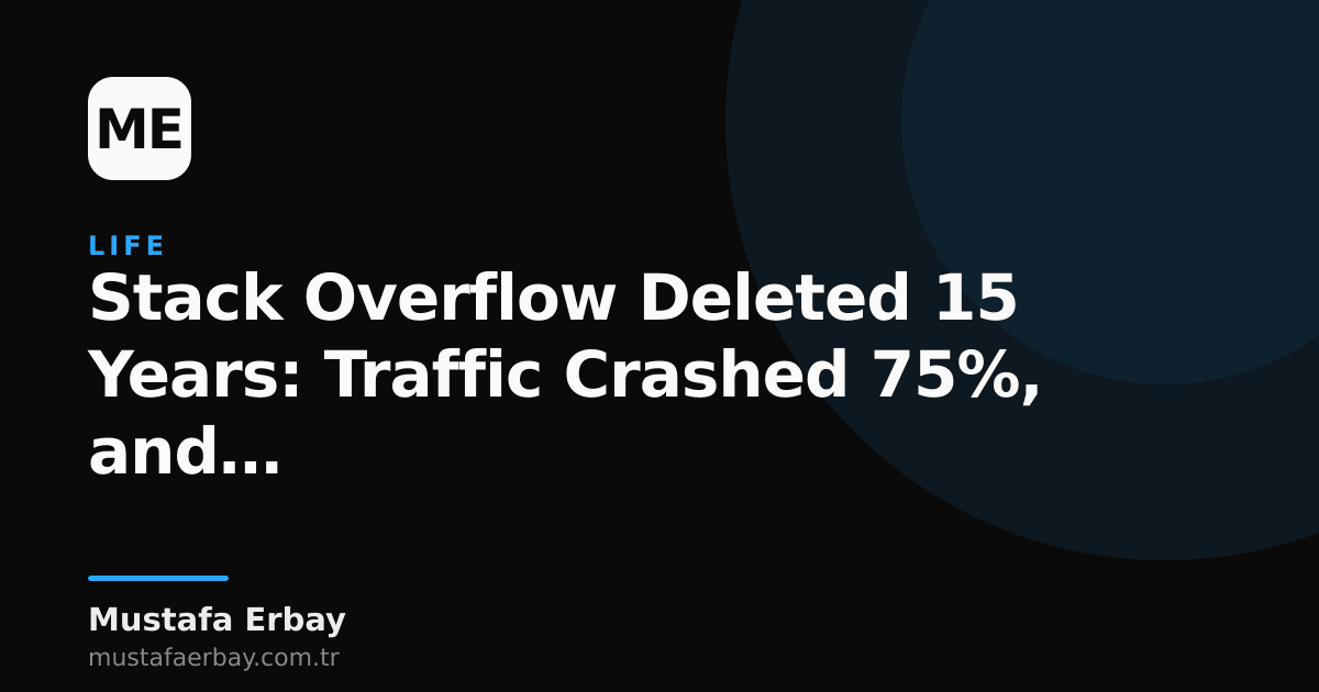 A graph or symbolic image showing Stack Overflow's declining traffic.
