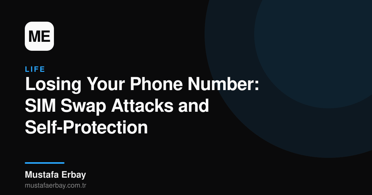 Phone SIM card with a digital lock icon, representing a SIM Swap attack.