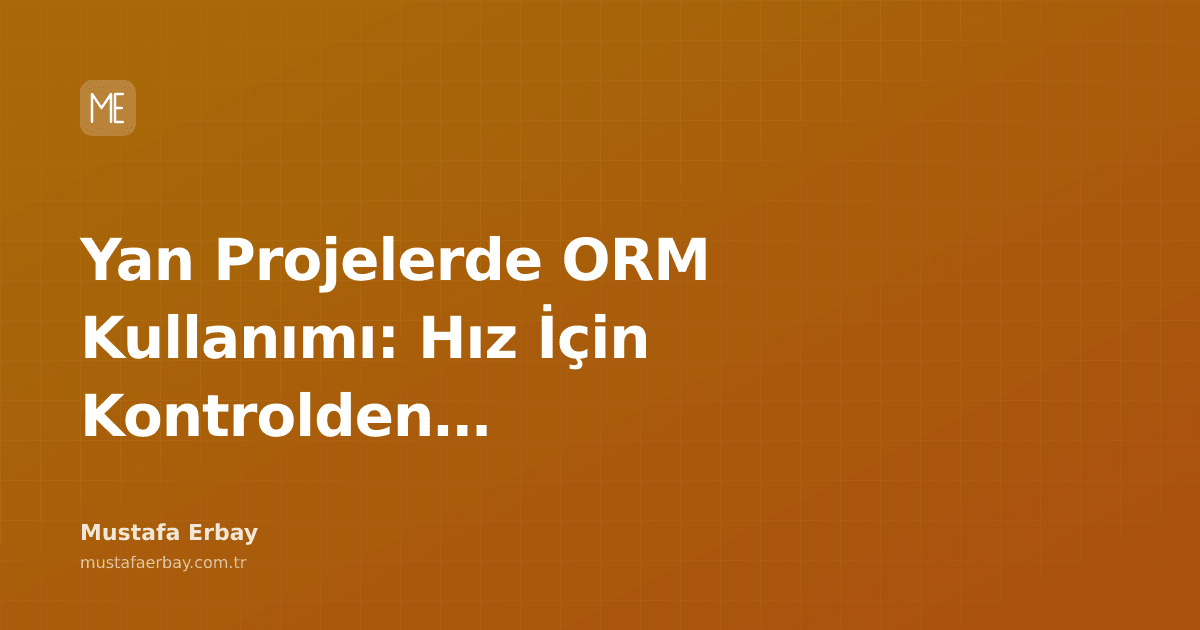 Bir yazılımcının klavye başında kod yazarken düşündüğünü gösteren bir görsel, arka planda veri tabanı şemaları ve hız sembolleri.