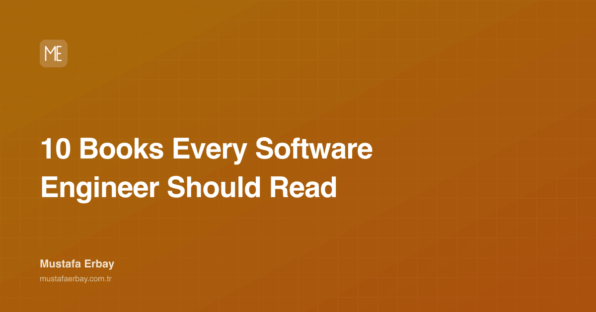 10 Books Every Software Engineer Should Read — cover image
