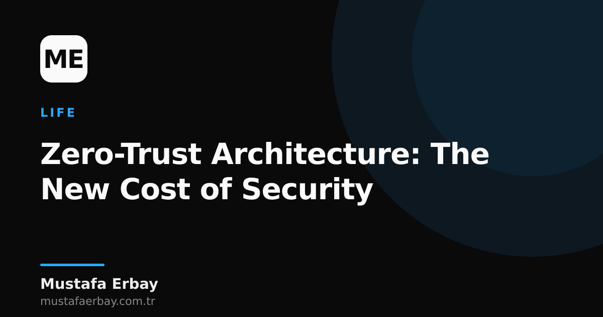 An abstract network diagram representing the Zero-Trust architecture