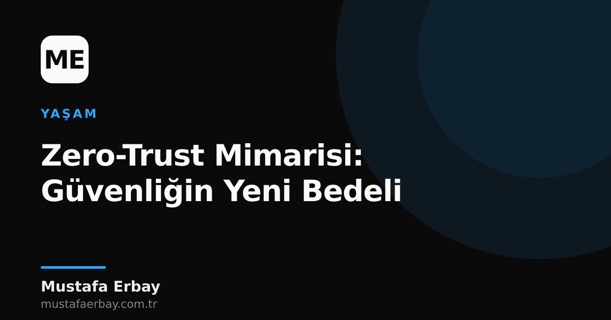 Zero-Trust mimarisini temsil eden soyut bir ağ diyagramı