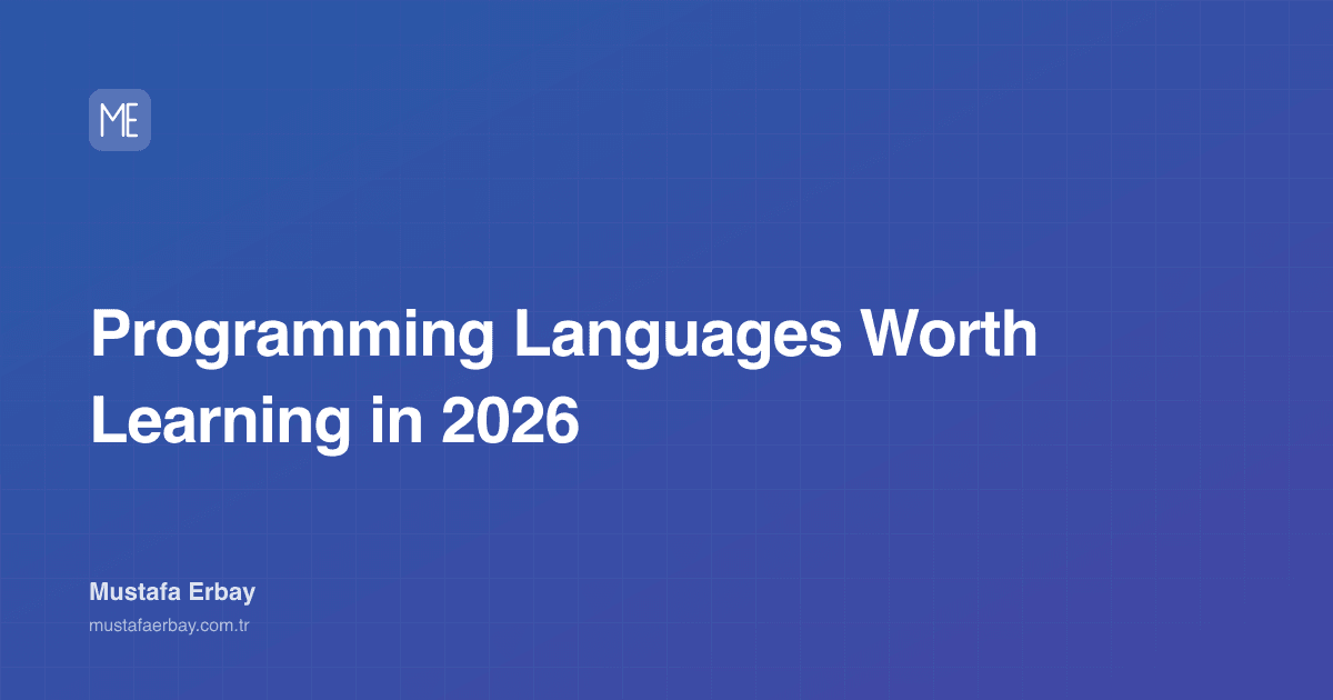Programming Languages Worth Learning in 2026 — cover image