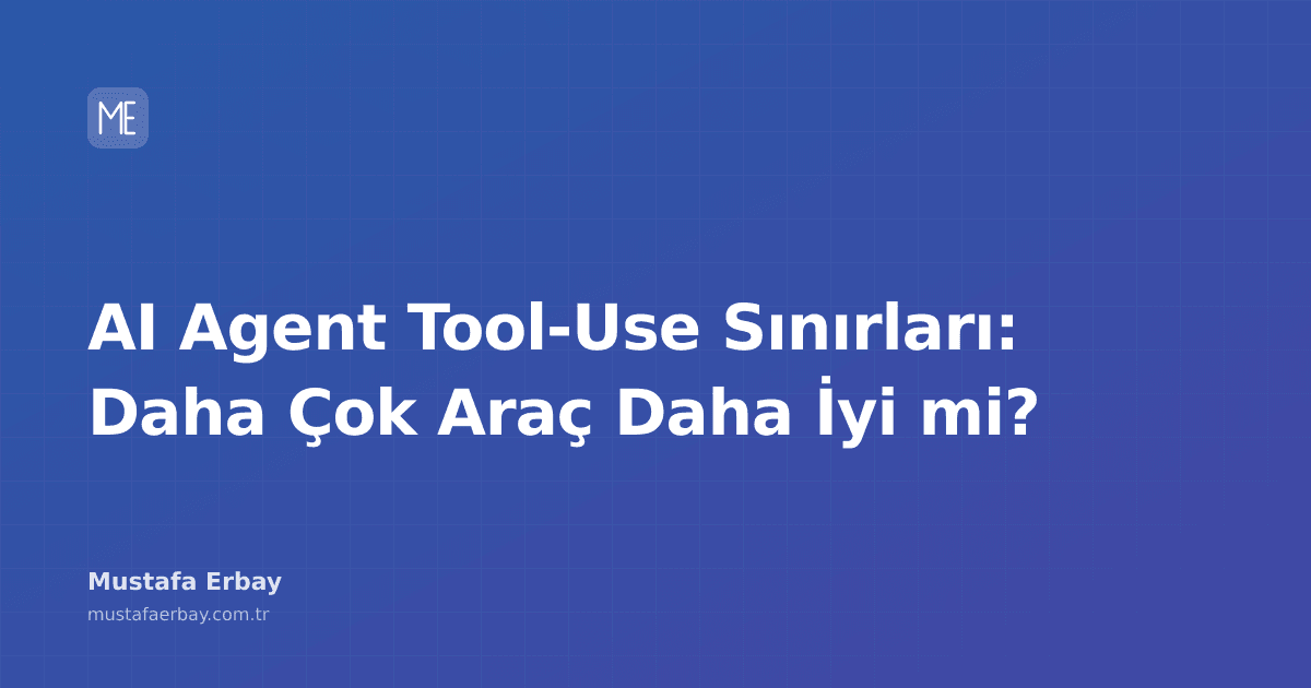 AI agent'ının çeşitli araçları kullandığını gösteren soyut bir görsel.