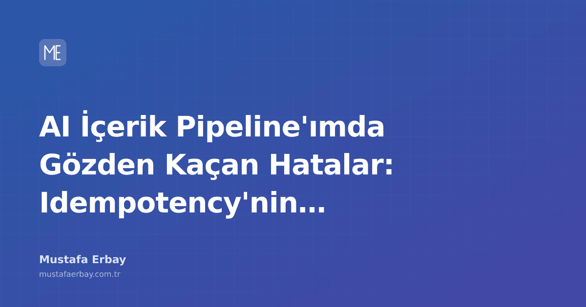AI içerik üretim hattı ve veritabanı bağlantılarını temsil eden teknik illüstrasyon