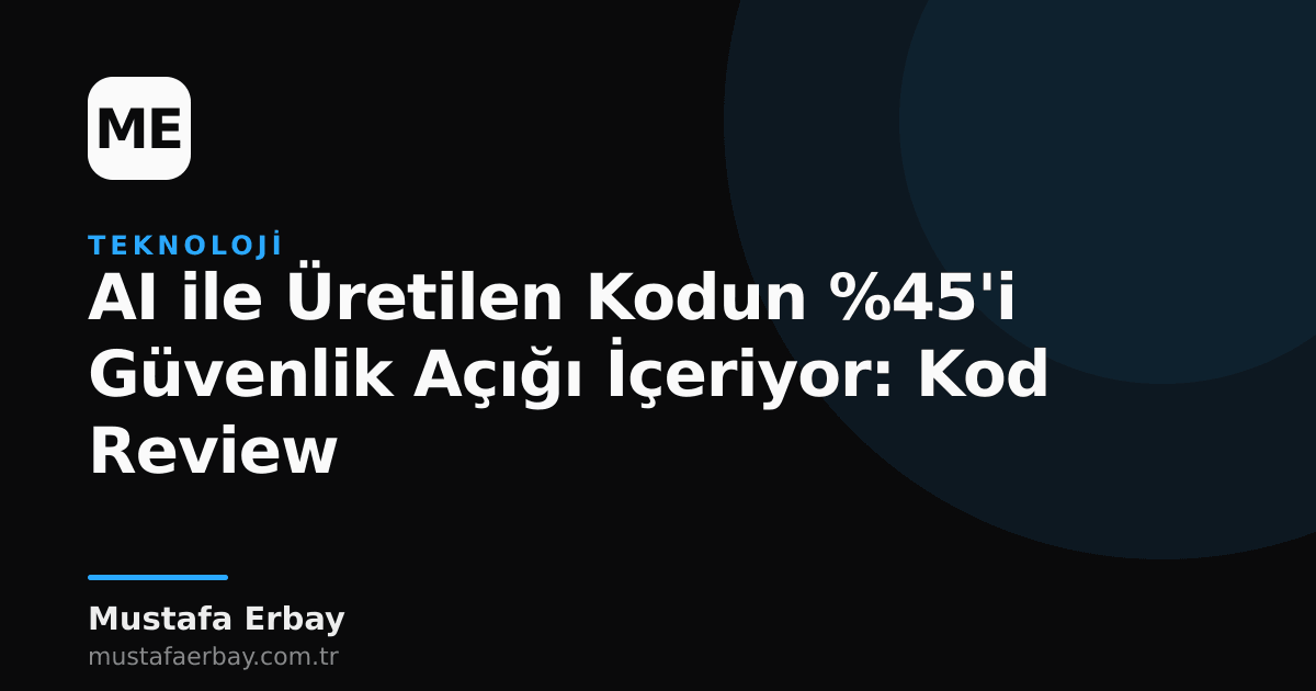AI tarafından üretilen kodların güvenlik açıklarını gösteren bir grafik.