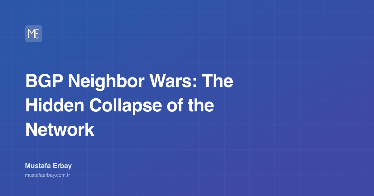 BGP Neighbor Wars: The Hidden Collapse of the Network — cover image