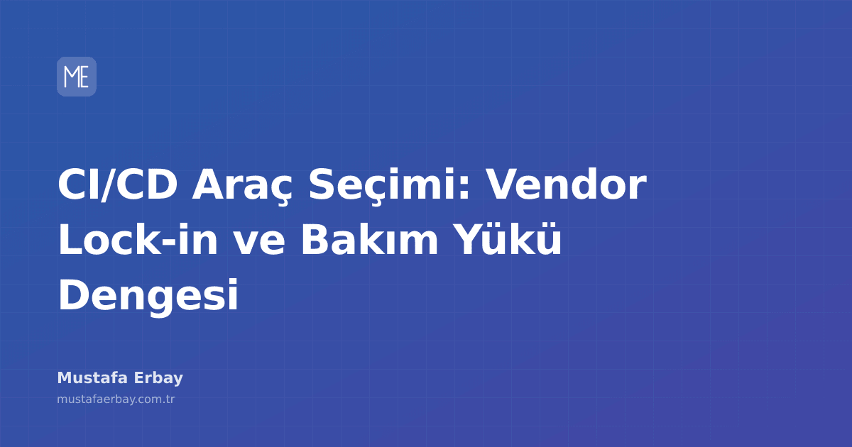 CI/CD araçlarının seçimi üzerine bir denge grafiği