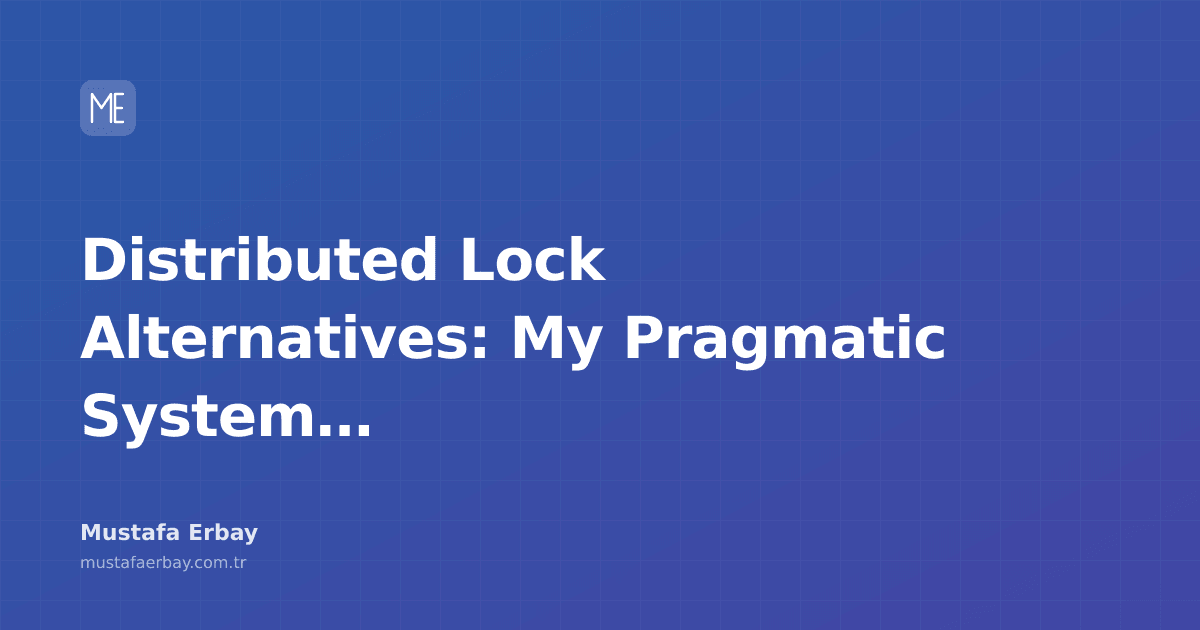 An abstract visual representing lock mechanisms in distributed systems, featuring gear wheels and a lock symbol.