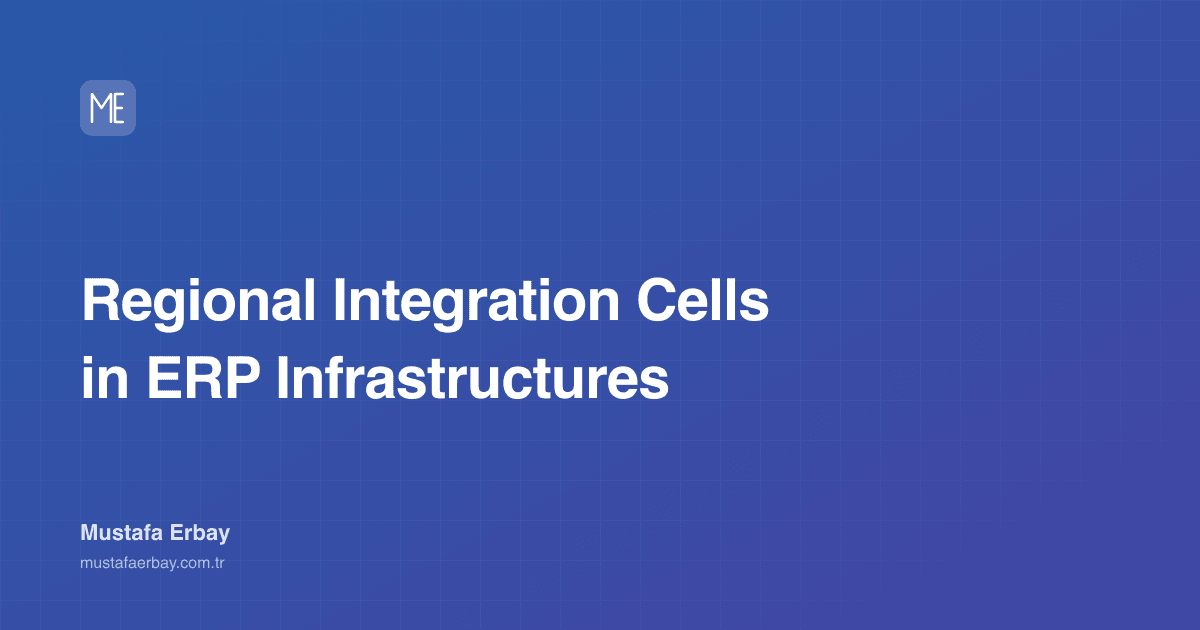 Regional Integration Cells in ERP Infrastructures — cover image
