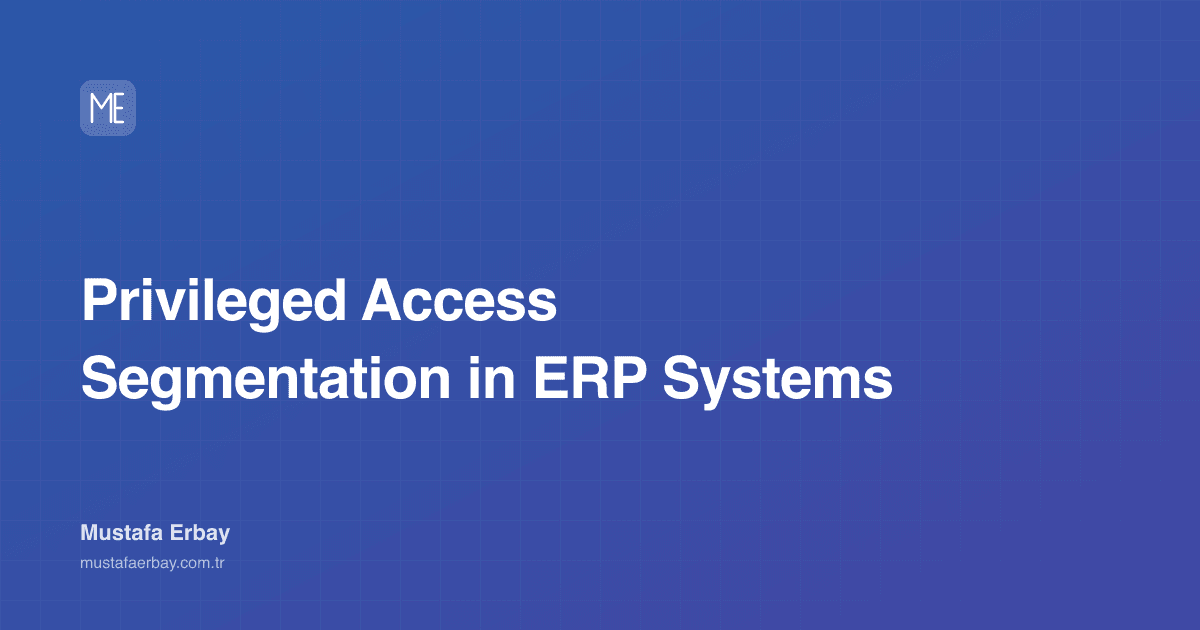 Privileged Access Segmentation in ERP Systems — cover image
