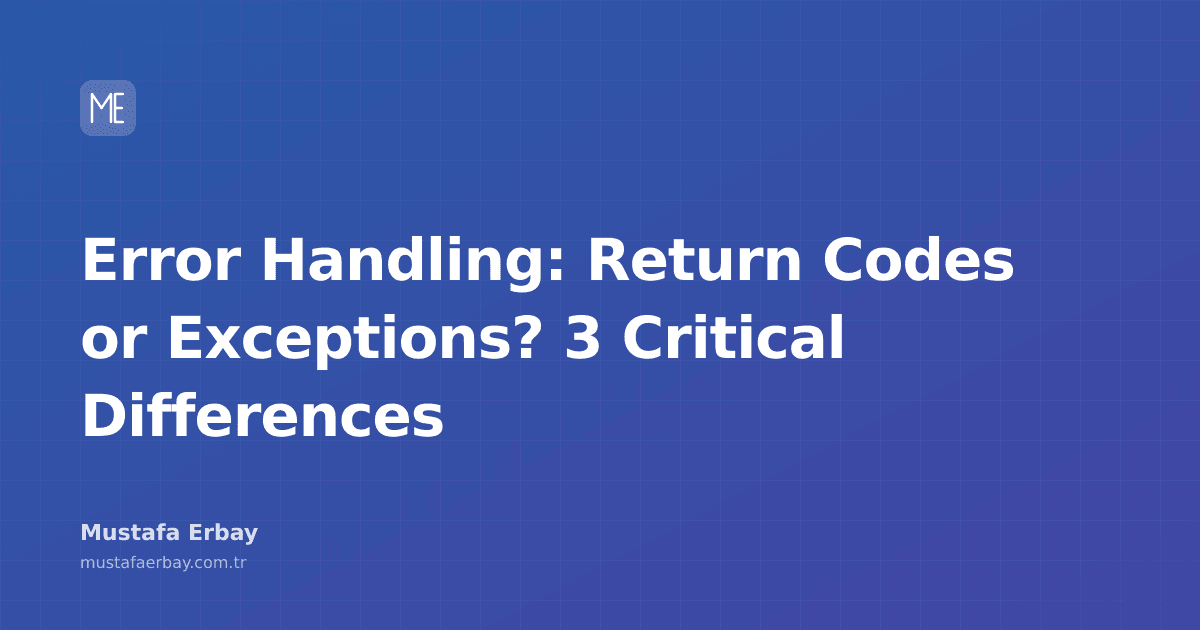 A graphic showing an error symbol and two different coding approaches.