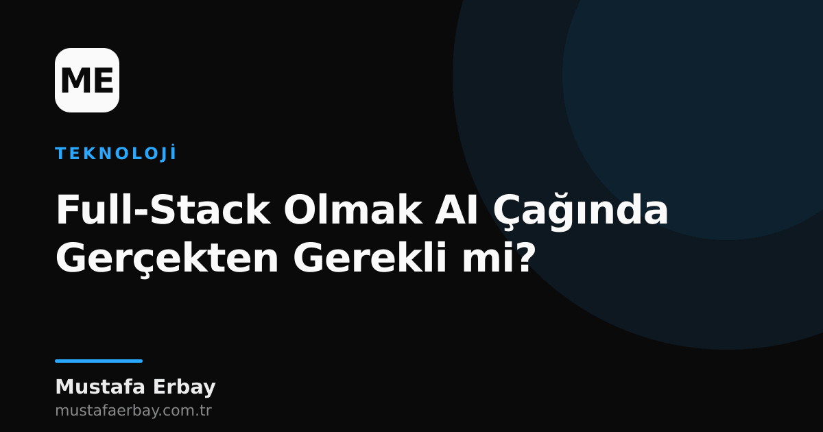 Full‑stack geliştiricisinin AI projesindeki mimari diyagramı
