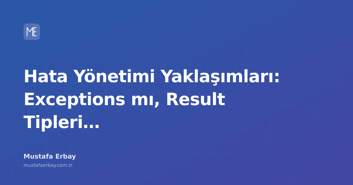 Programlama dilinde exception ve result keywordlerinin yan yana durdugu bir kod parçacığı