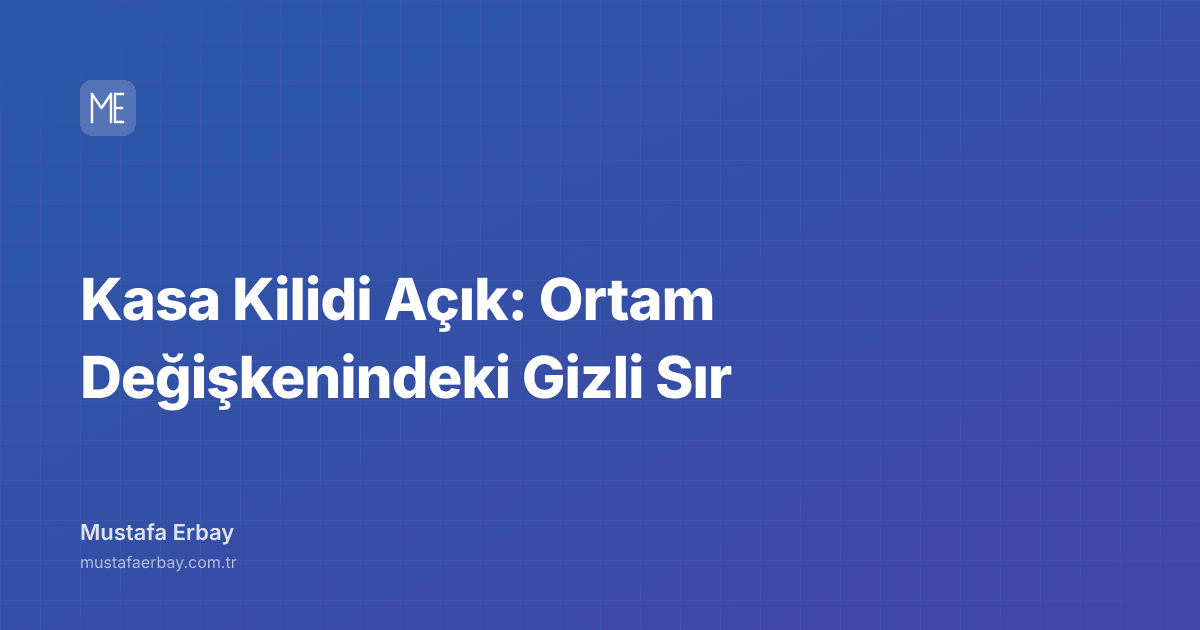 Kasa Kilidi Açık: Ortam Değişkenindeki Gizli Sır — kapak görseli