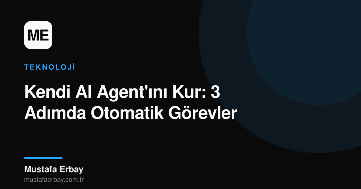 Bir bilgisayar ekranında kod yazan bir kişinin eli, yanında bir AI agent simgesi ve otomatikleşen görevleri temsil eden ikonlar.