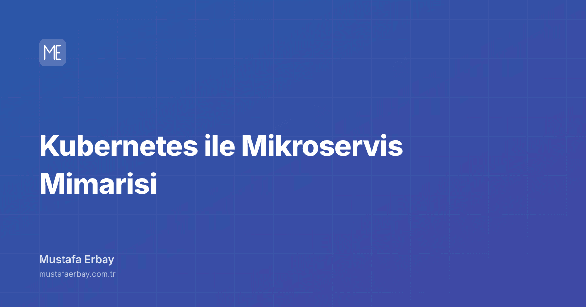 Kubernetes ile Mikroservis Mimarisi — kapak görseli