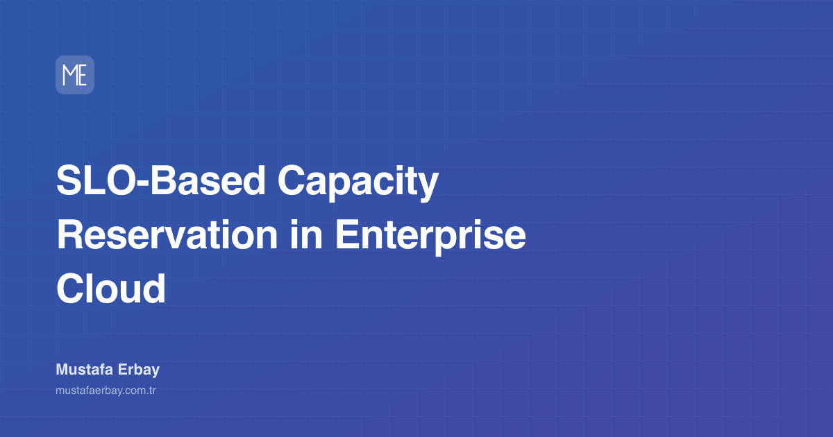 SLO-Based Capacity Reservation in Enterprise Cloud — cover image