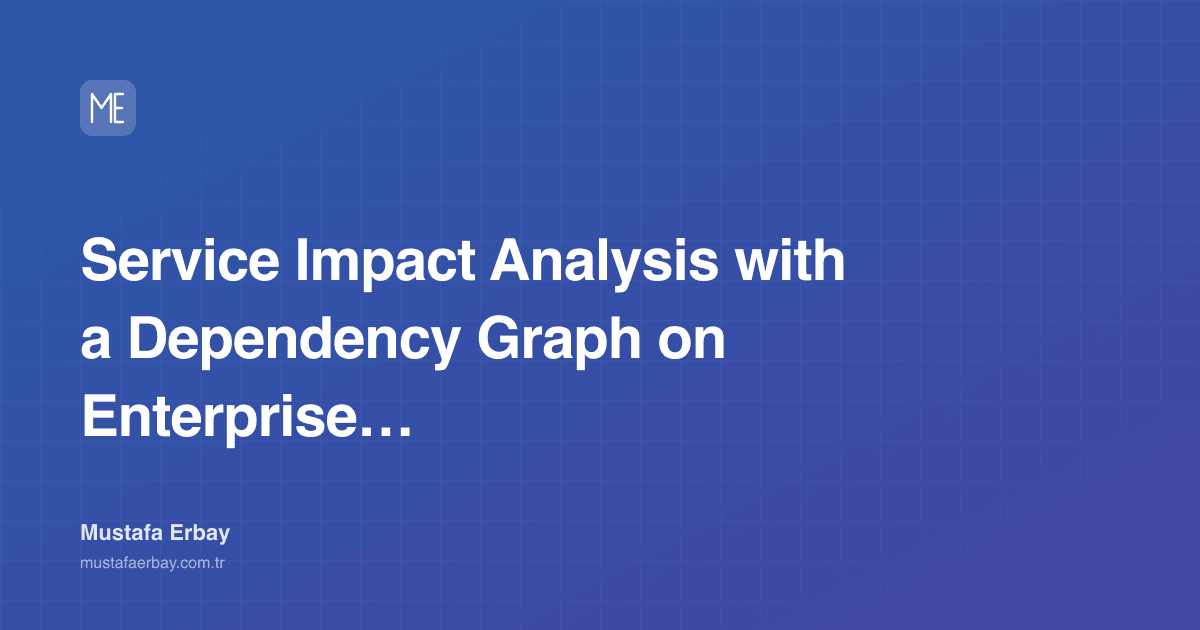 Service Impact Analysis with a Dependency Graph on Enterprise… — cover image