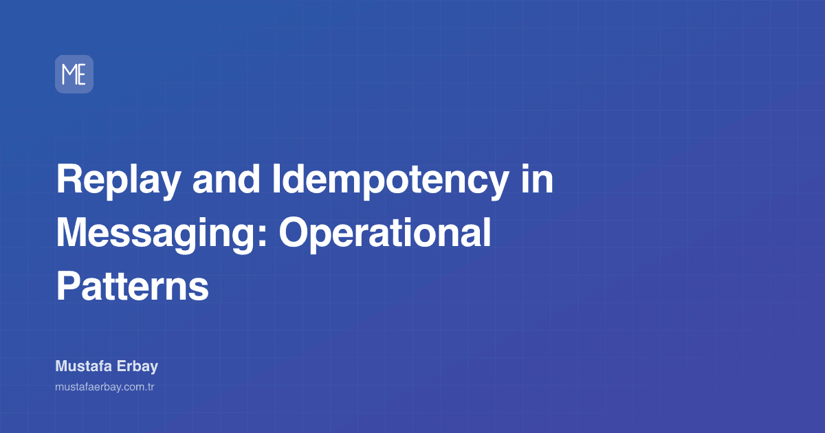 Replay and Idempotency in Messaging: Operational Patterns — cover image