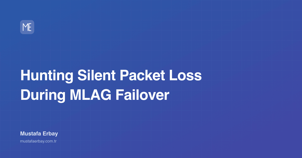 Hunting Silent Packet Loss During MLAG Failover — cover image