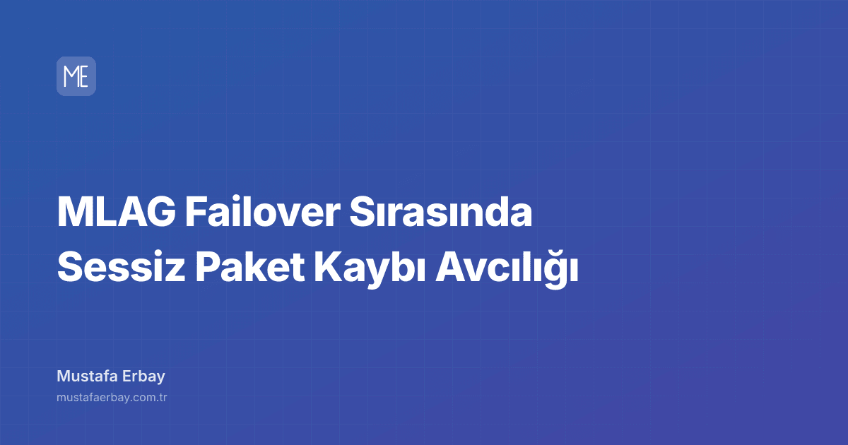 MLAG Failover Sırasında Sessiz Paket Kaybı Avcılığı — kapak görseli