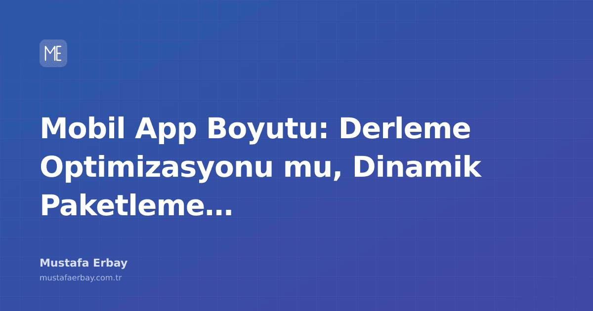 Mobil uygulama ikonları ve bir büyüteç ile uygulama boyutu analizi