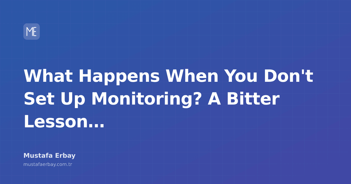 Flashing lights and alert messages on a screen in a dark server room symbolize the importance of monitoring and the consequences of its absence.
